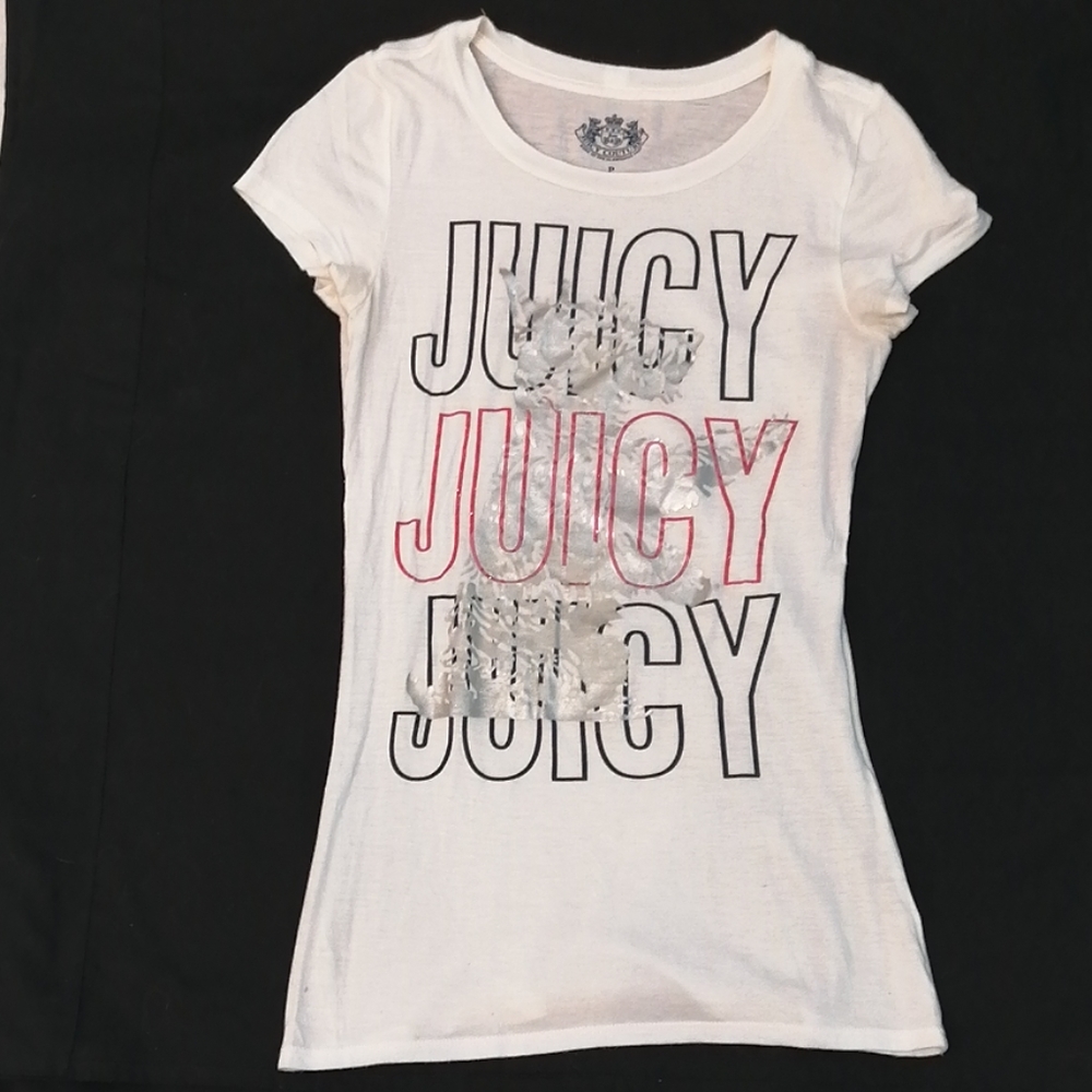 Juicy Couture Casual Foil Print T-shirt SZ S… - Picture 2 of 9